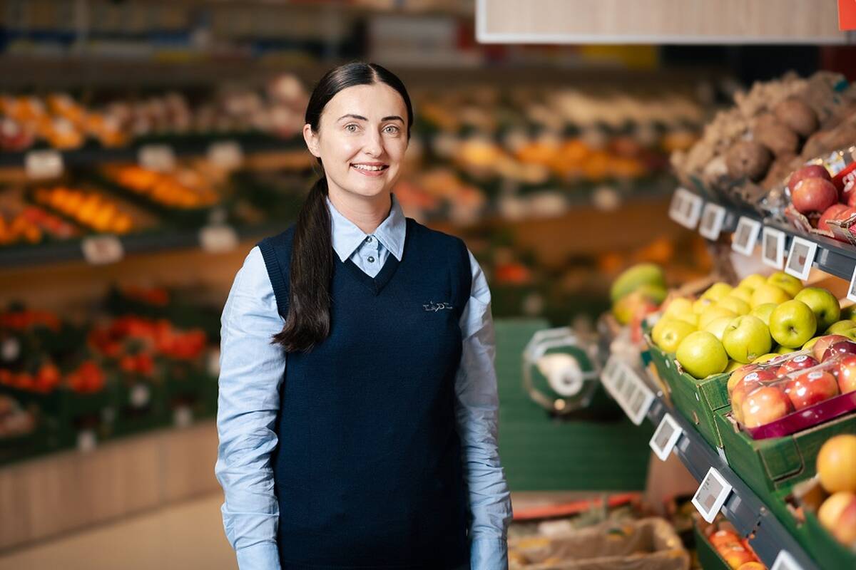 Netrukus Kaune, Rokeliuose, duris atversiančios naujos „Lidl“ parduotuvės vadovė Viktorija Pocienė