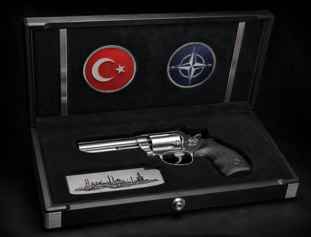 
<span>NATO vadovai iš Turkijos prezidento gavo po pistoletą dovanų</span>

