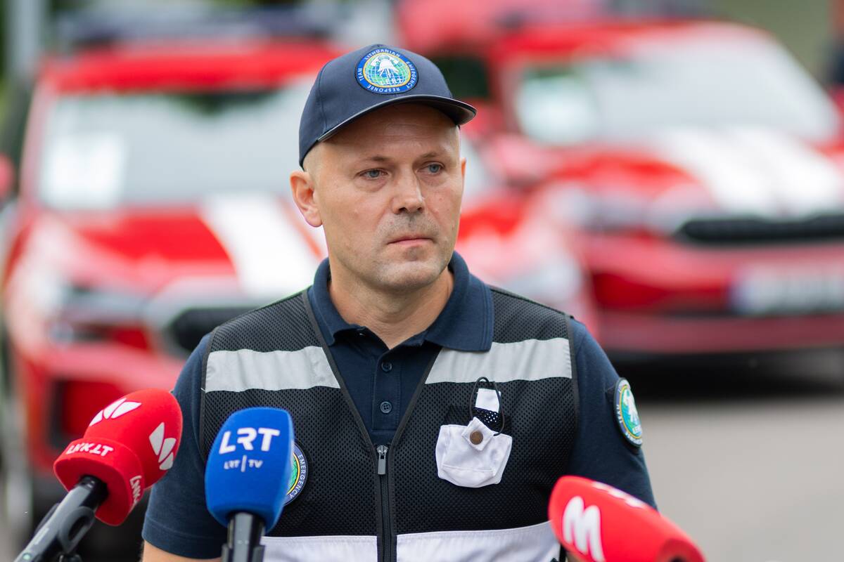 Išlydėta Lietuvos ugniagesių gelbėtojų komanda