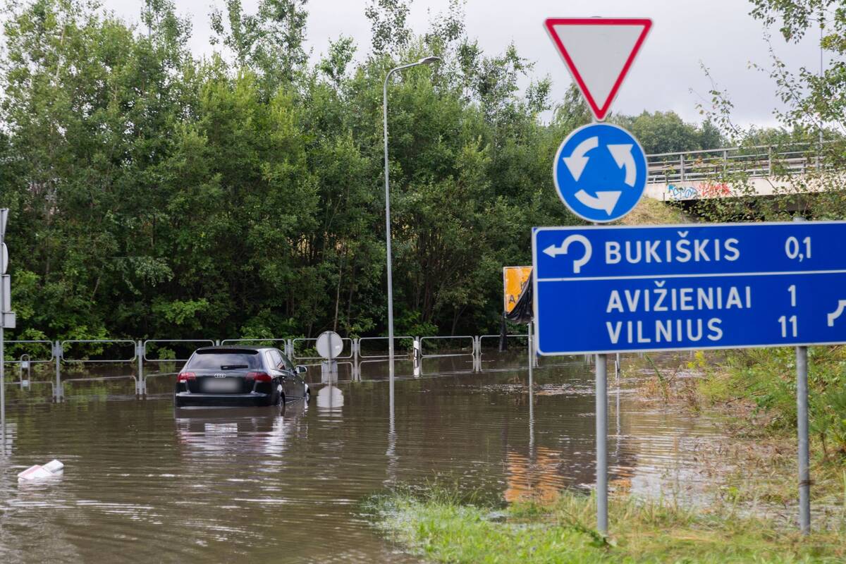 Smarki audra Vilniuje pridarė žalos