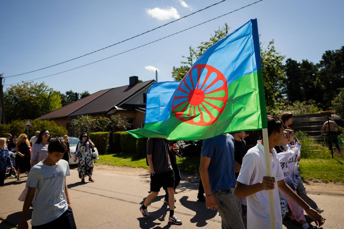 Romų genocido atminimo ceremonija