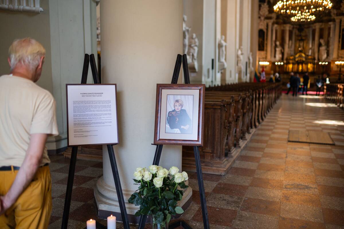 Šv. Jonų bažnyčioje – atsisveikinimas su Kazimira Prunskiene