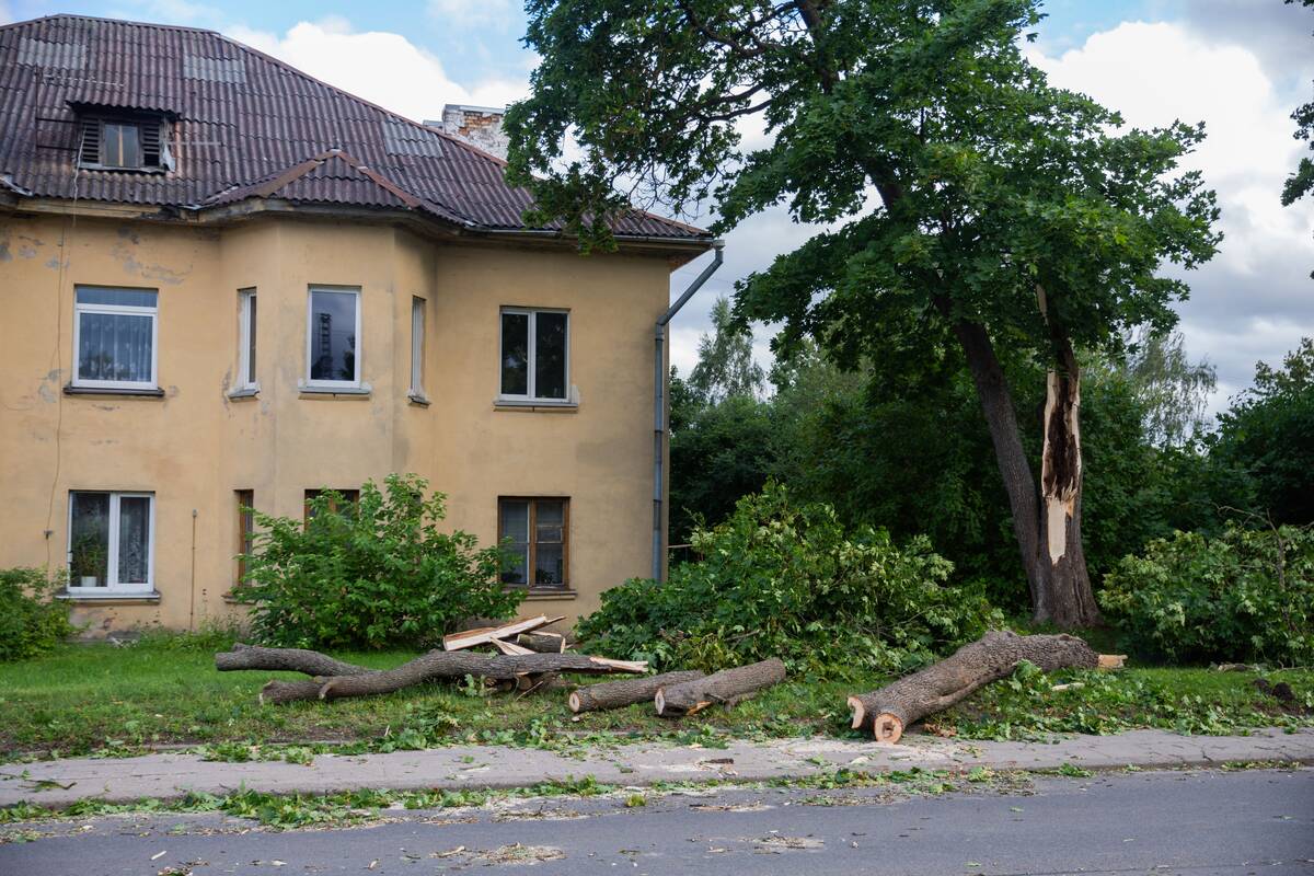 Sostinėje praūžė stipri audra