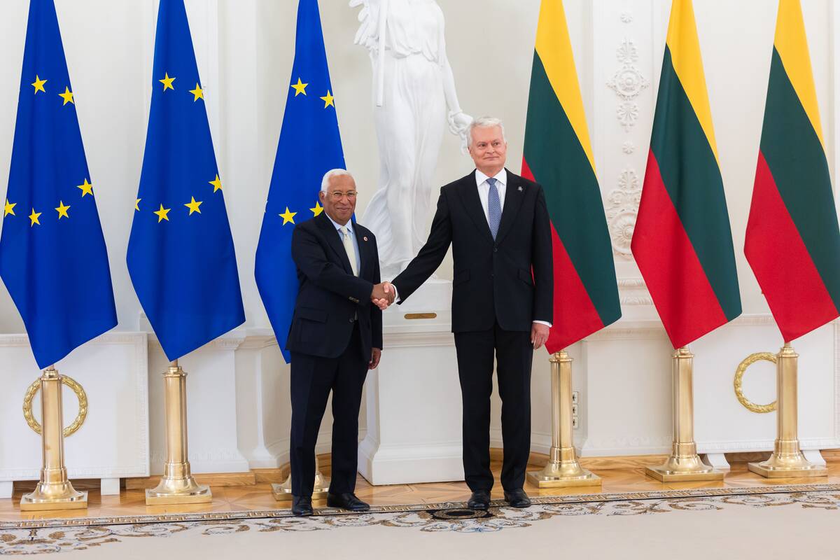 Gitanas Nausėda susitiko su EVT pirmininku Antonio Costa
