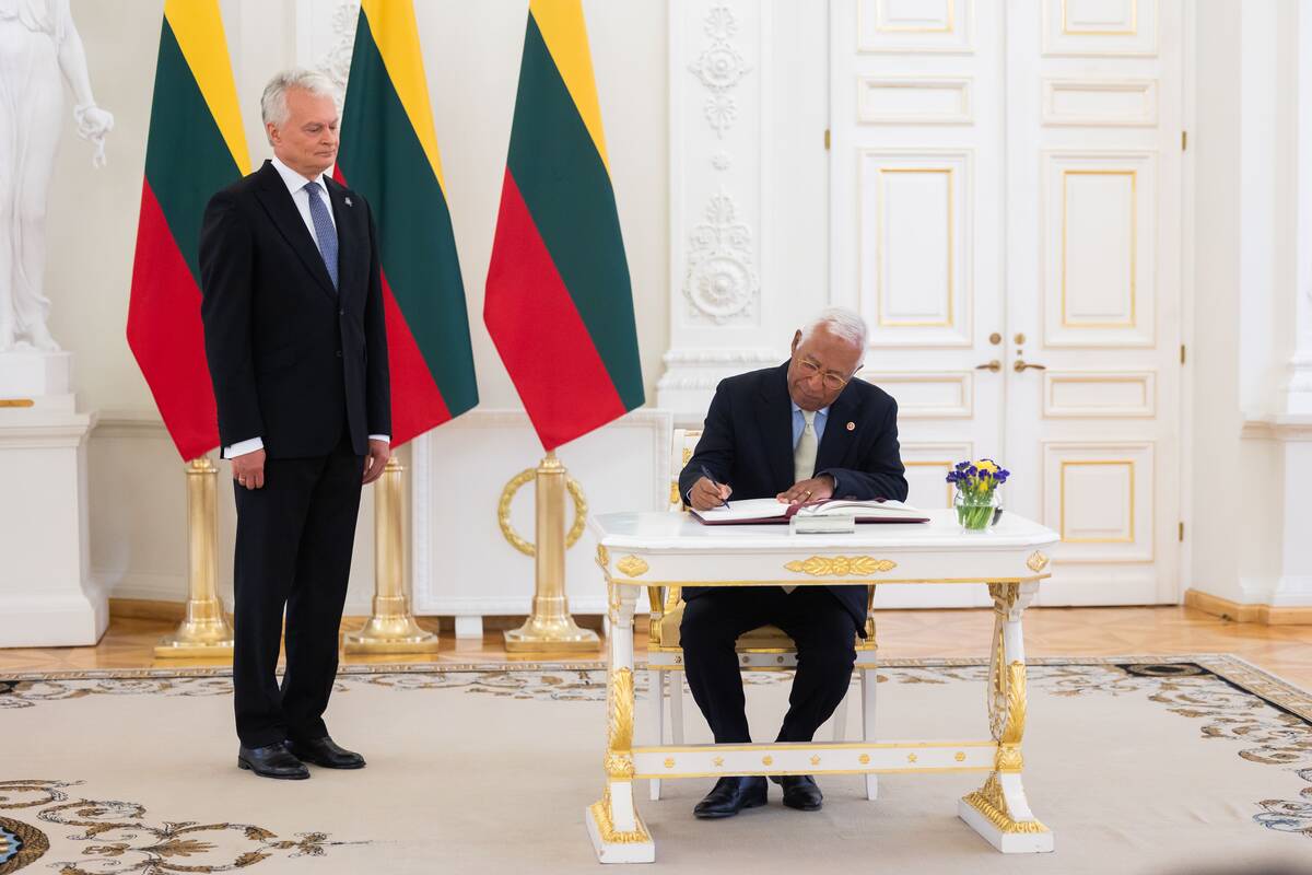Gitanas Nausėda susitiko su EVT pirmininku Antonio Costa