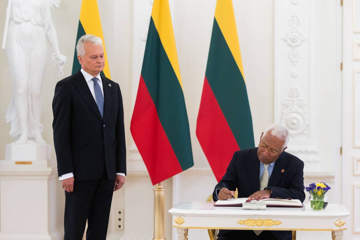 Gitanas Nausėda susitiko su EVT pirmininku Antonio Costa