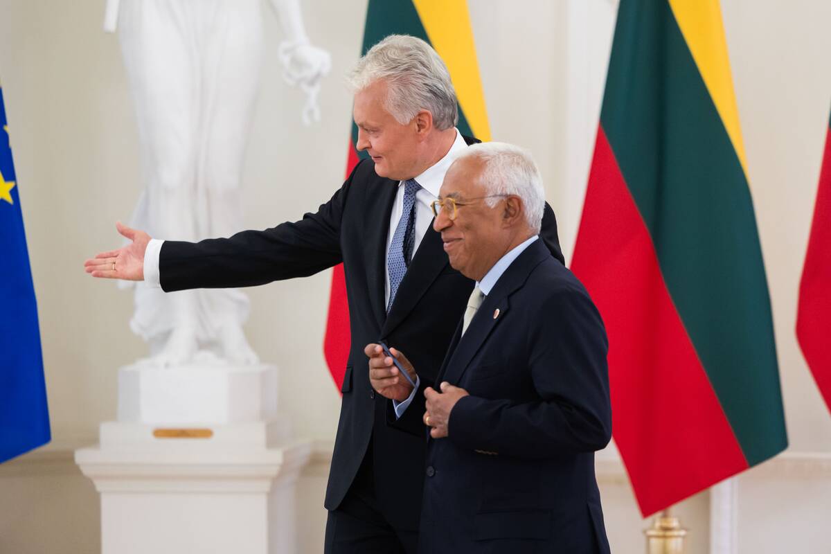 Gitanas Nausėda susitiko su EVT pirmininku Antonio Costa