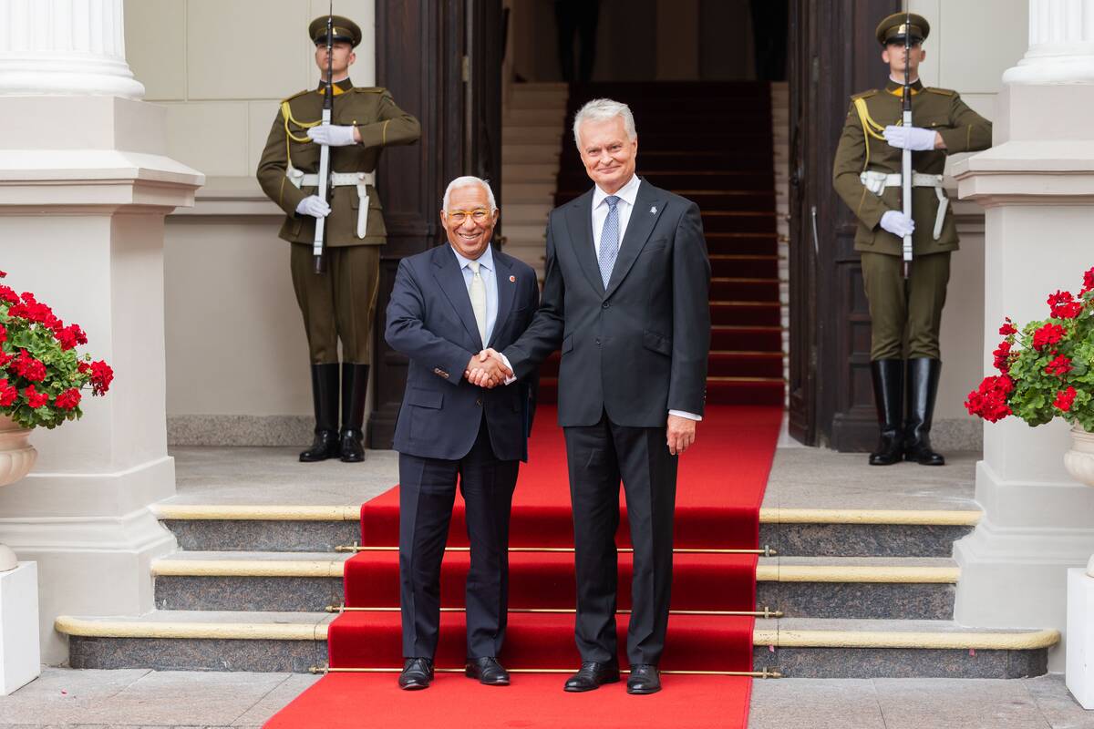 Gitanas Nausėda susitiko su EVT pirmininku Antonio Costa