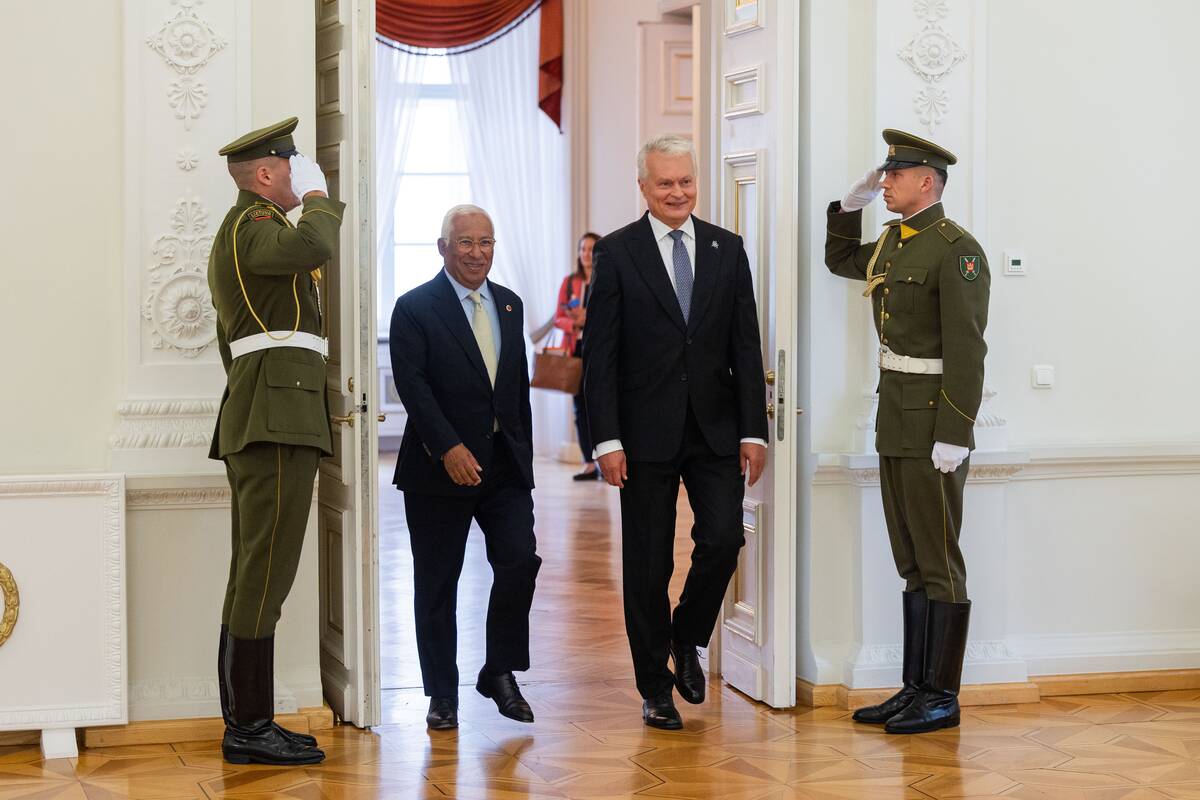 Gitanas Nausėda susitiko su EVT pirmininku Antonio Costa