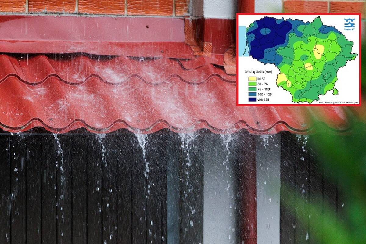 
<span>Kai kur išmatuota 227 proc. kritulių normos: skirtumai tarp vietovių – didžiuliai</span>

