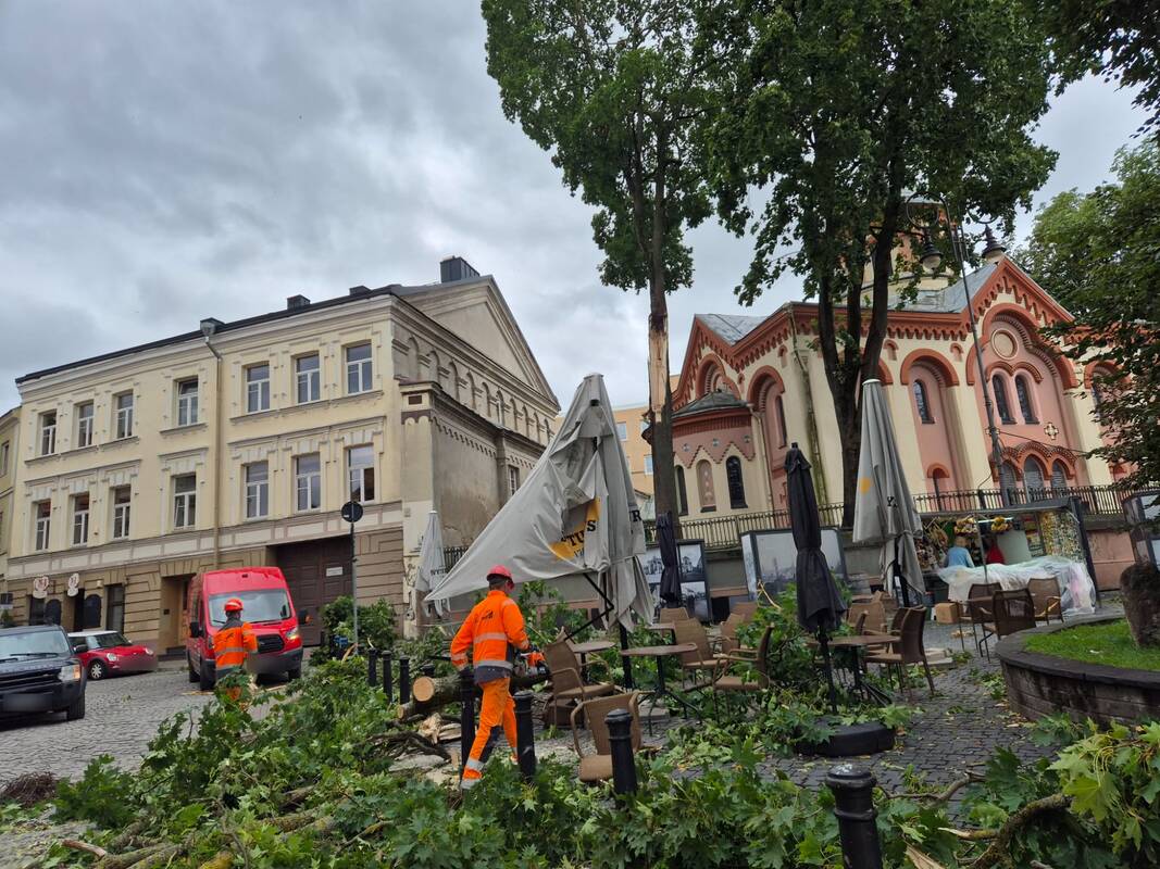 Sostinėje praūžė stipri audra