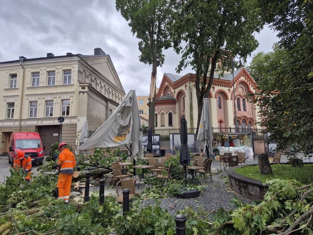 Sostinėje praūžė stipri audra