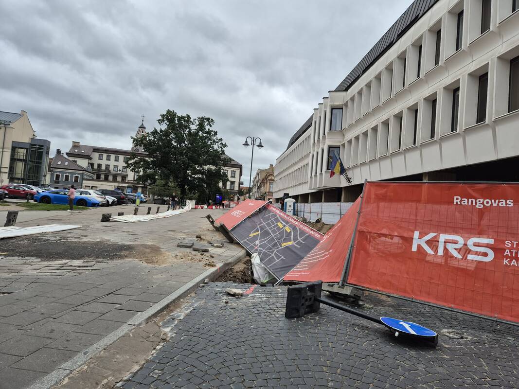 Sostinėje praūžė stipri audra