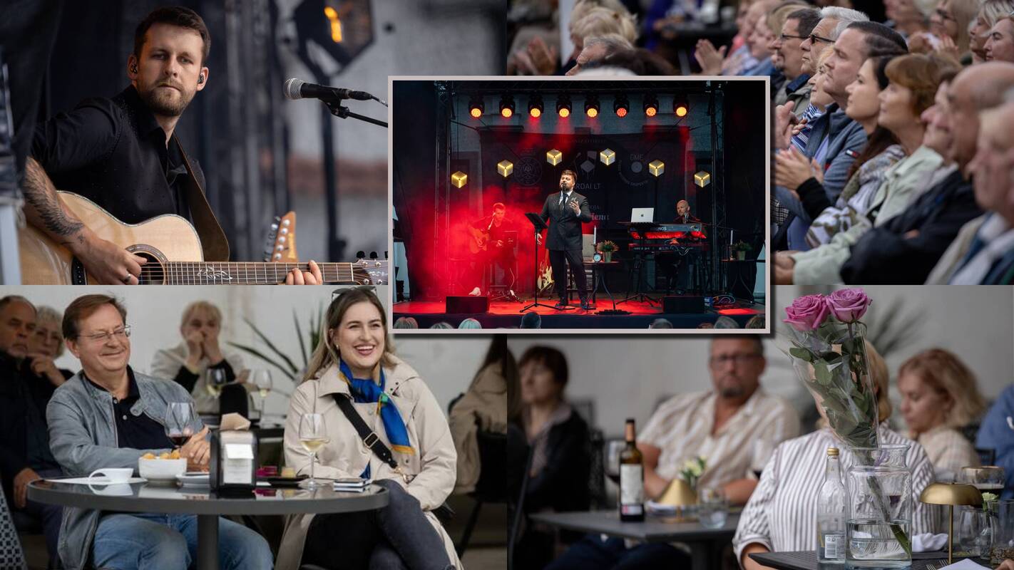 
<span>„Pažaislio liepų alėjos vakarų“ scenoje Dainotas Varnas uždainavo skirtingomis kalbomis</span>
