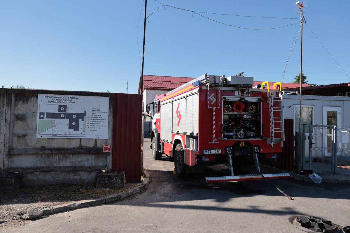 Gaisras įmonėje „Liūtukas ir Ko“