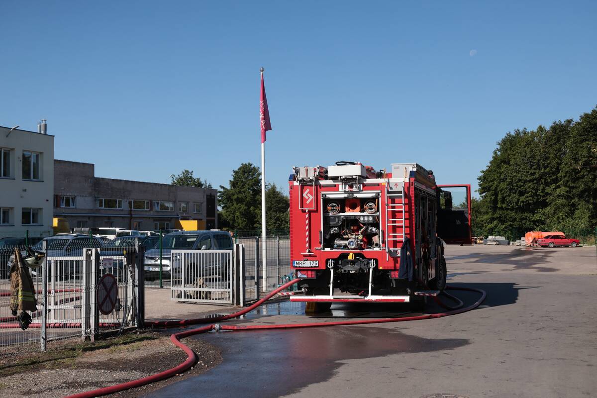 Gaisras įmonėje „Liūtukas ir Ko“
