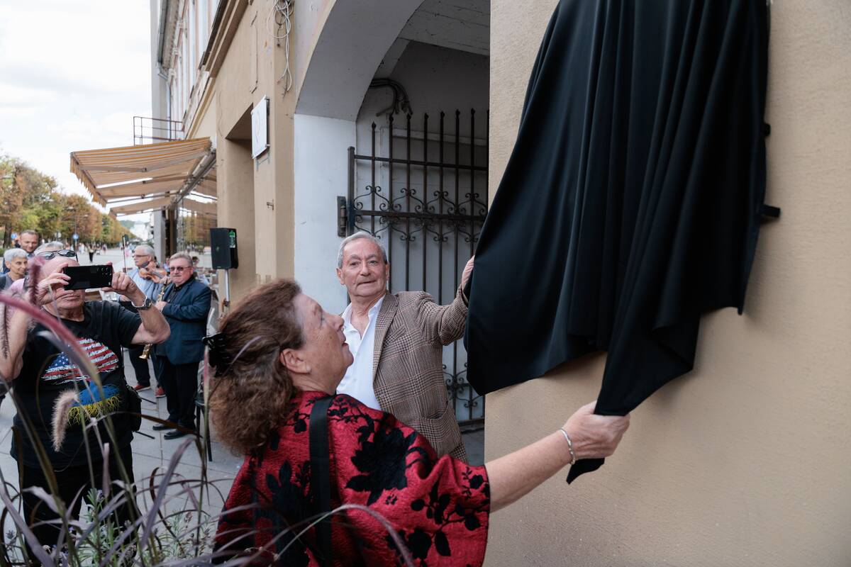 Šimon Bajer atminimo lentos atidengimo ceremonija