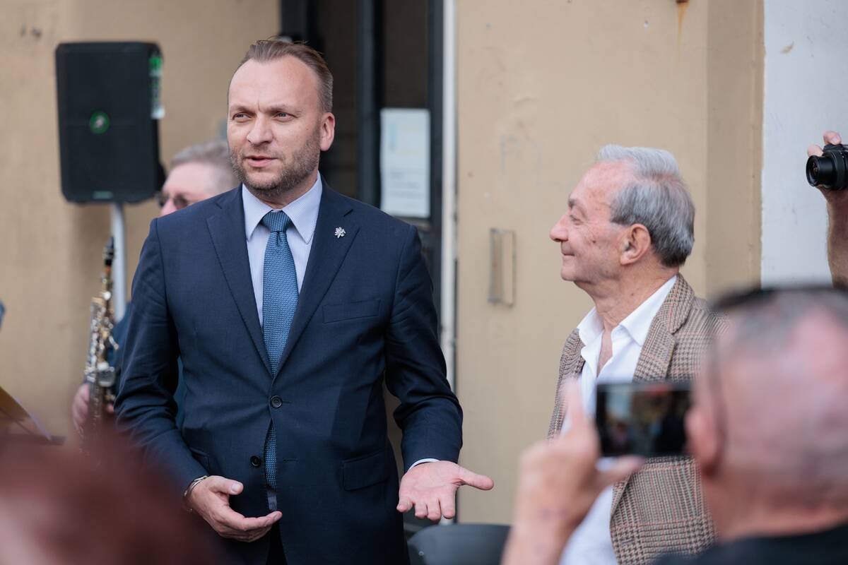 Šimon Bajer atminimo lentos atidengimo ceremonija