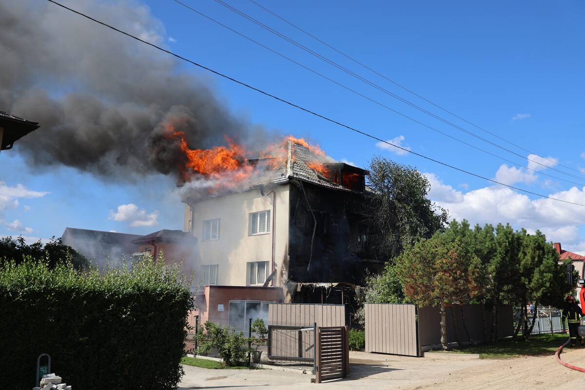 Didžiulis gaisras Aleksote