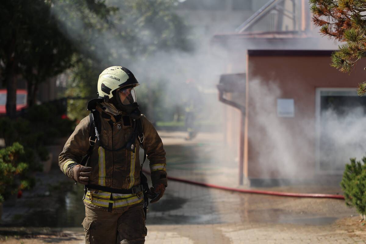 Didžiulis gaisras Aleksote