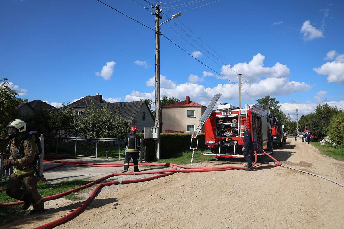 Didžiulis gaisras Aleksote