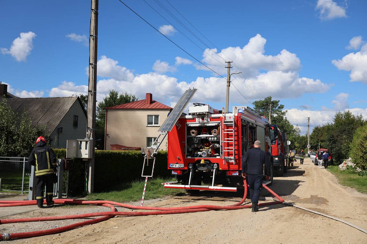 Didžiulis gaisras Aleksote