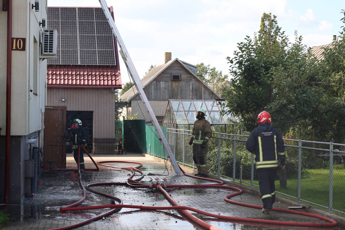 Didžiulis gaisras Aleksote