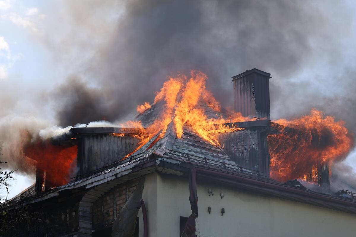 Didžiulis gaisras Aleksote
