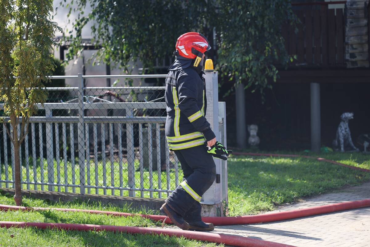 Didžiulis gaisras Aleksote