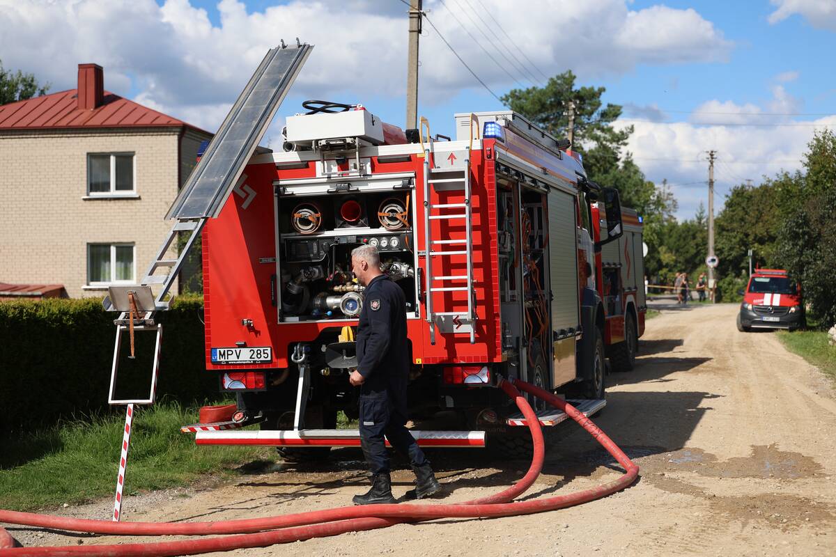 Didžiulis gaisras Aleksote