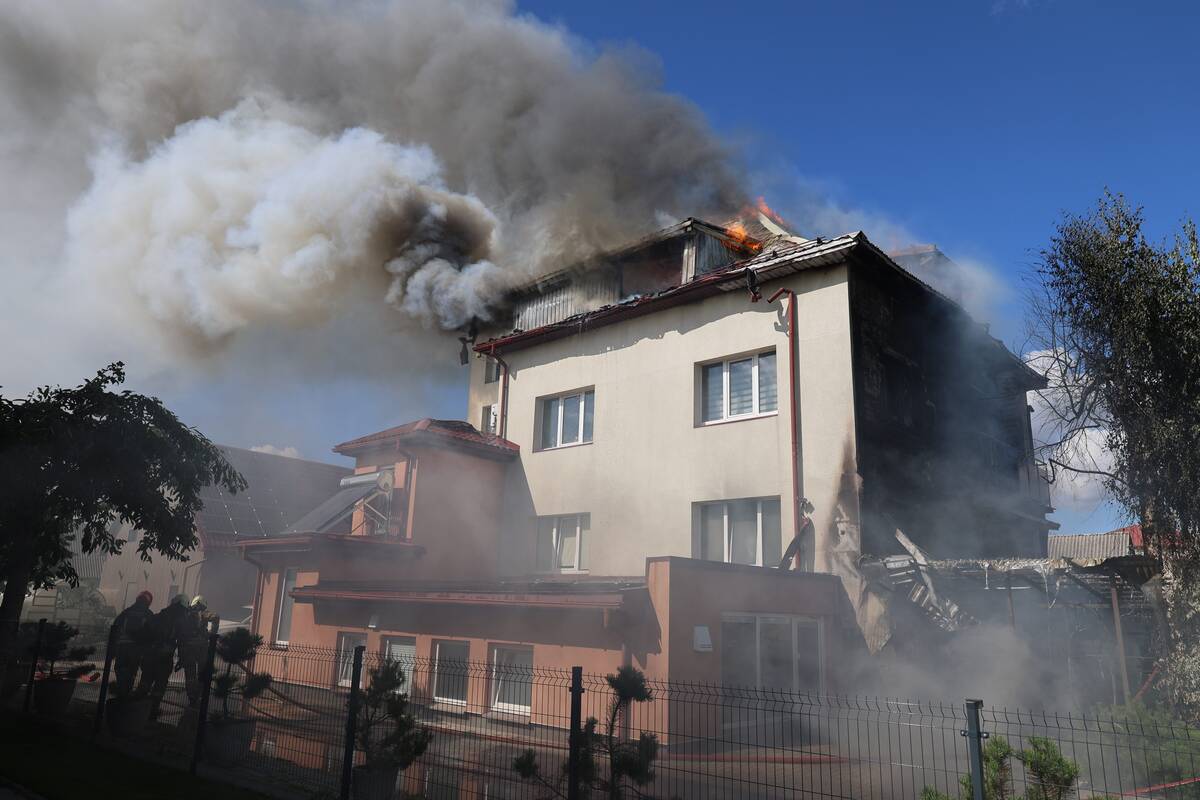 Didžiulis gaisras Aleksote