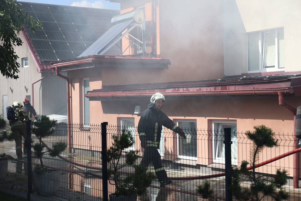 Didžiulis gaisras Aleksote