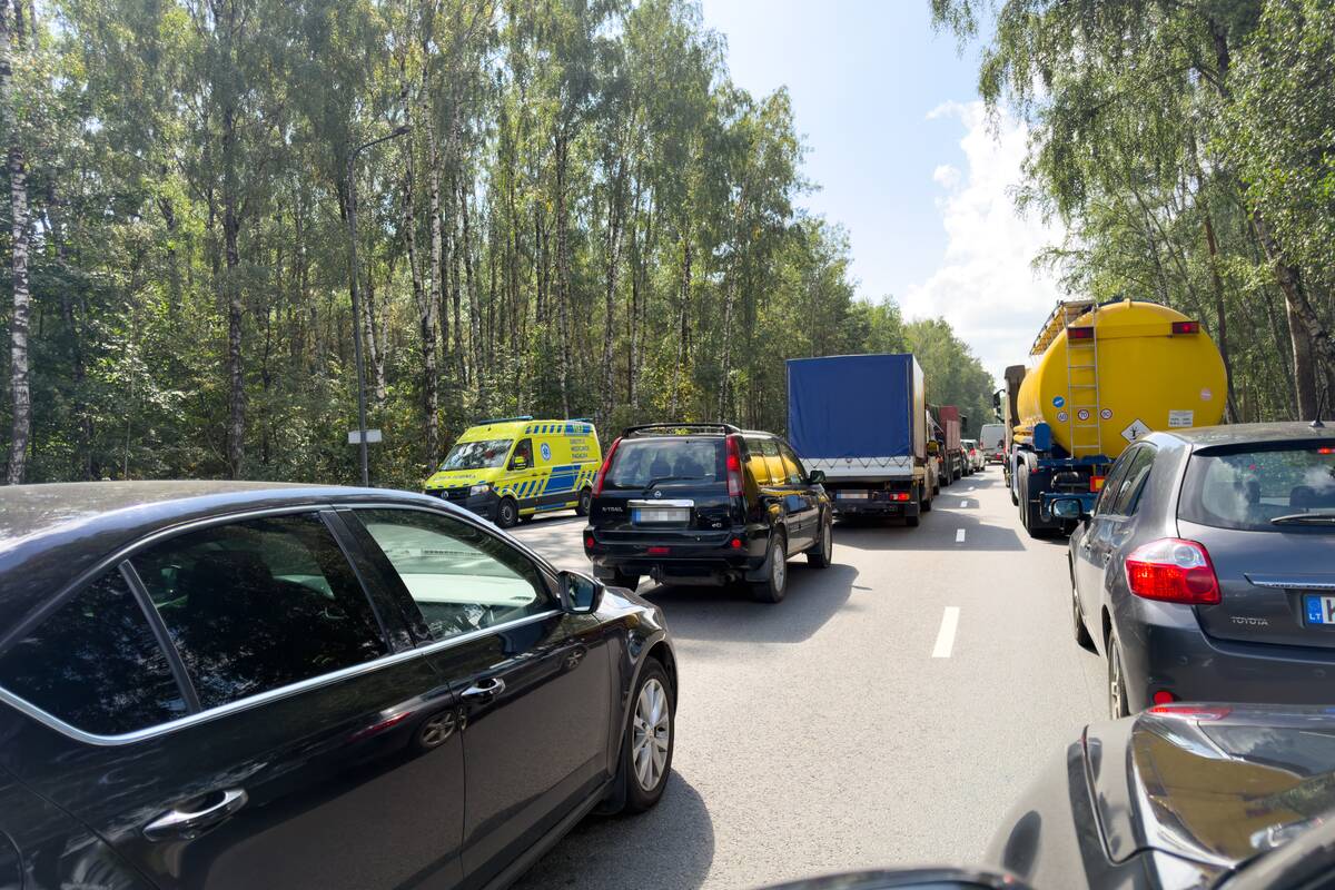 Smarki avarija Ateities plente