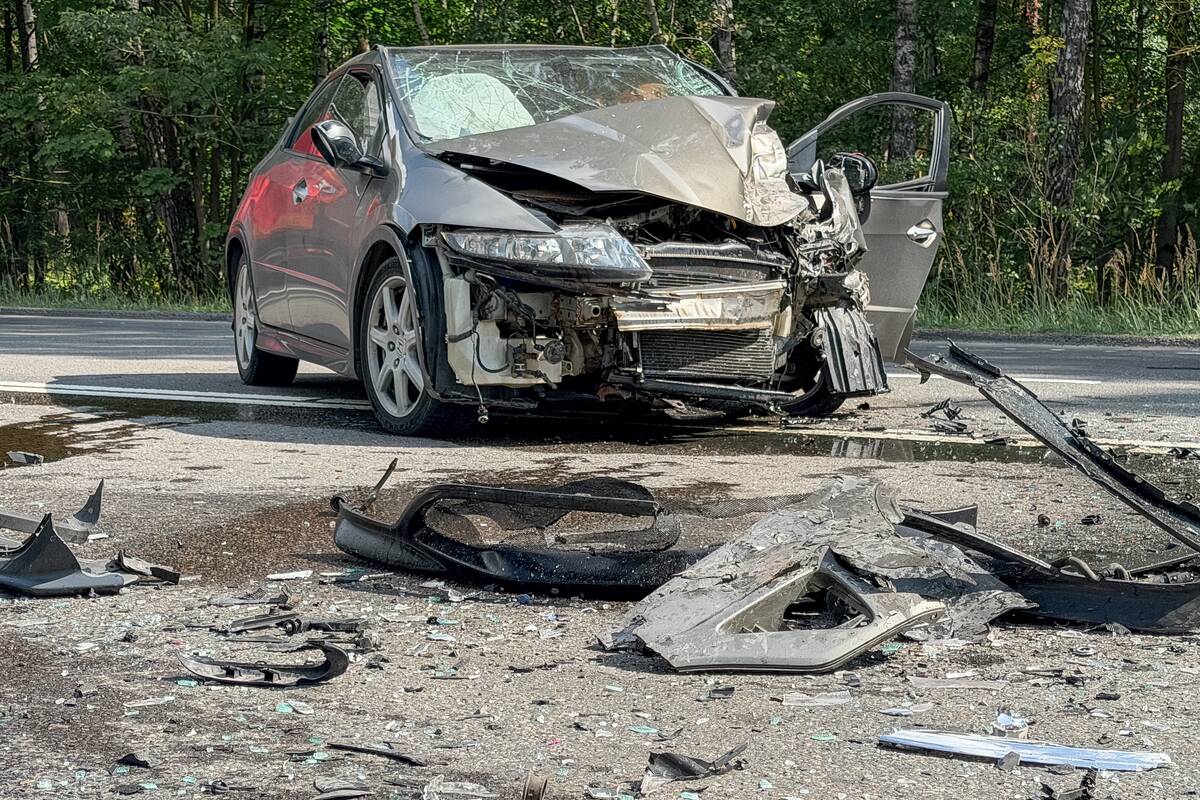 Smarki avarija Ateities plente