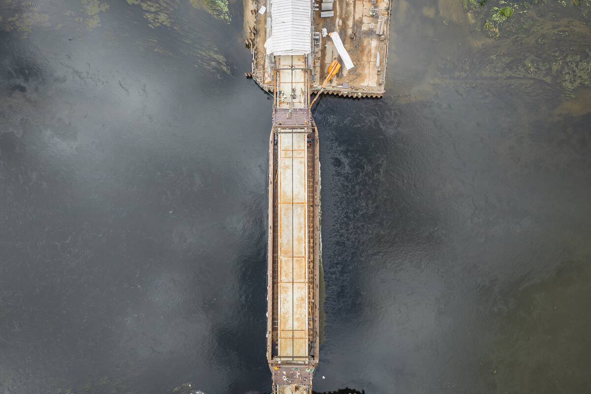 Tilto iš Fredos į Nemuno salą statybos