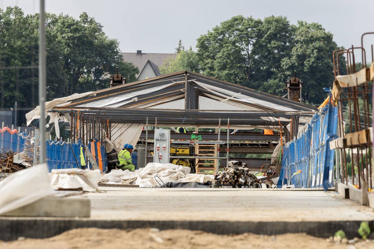 Tilto iš Fredos į Nemuno salą statybos