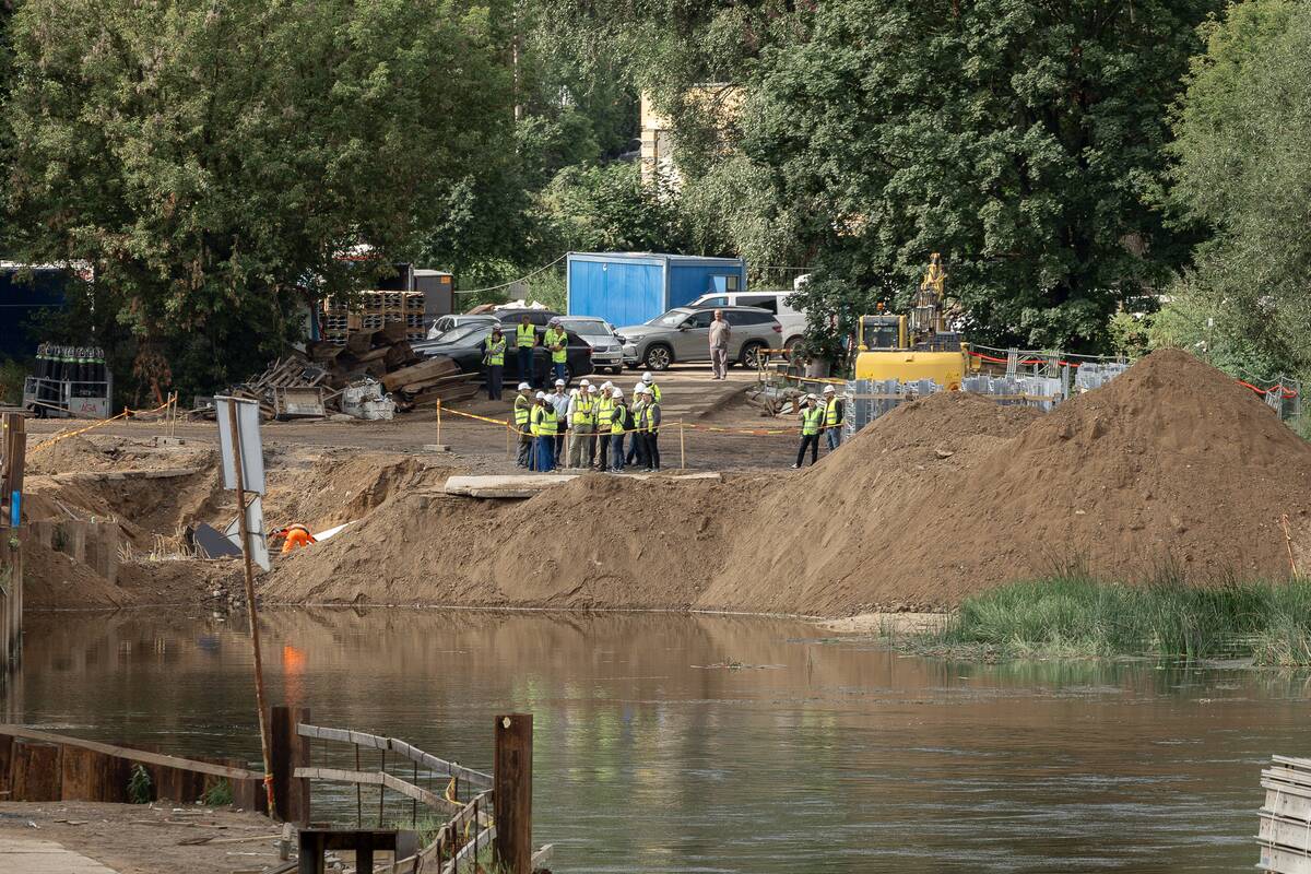 Tilto iš Fredos į Nemuno salą statybos