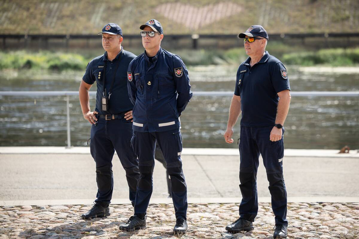 Kauno „Žalgirio“ komandą supažindino su gelbėtojų darbu