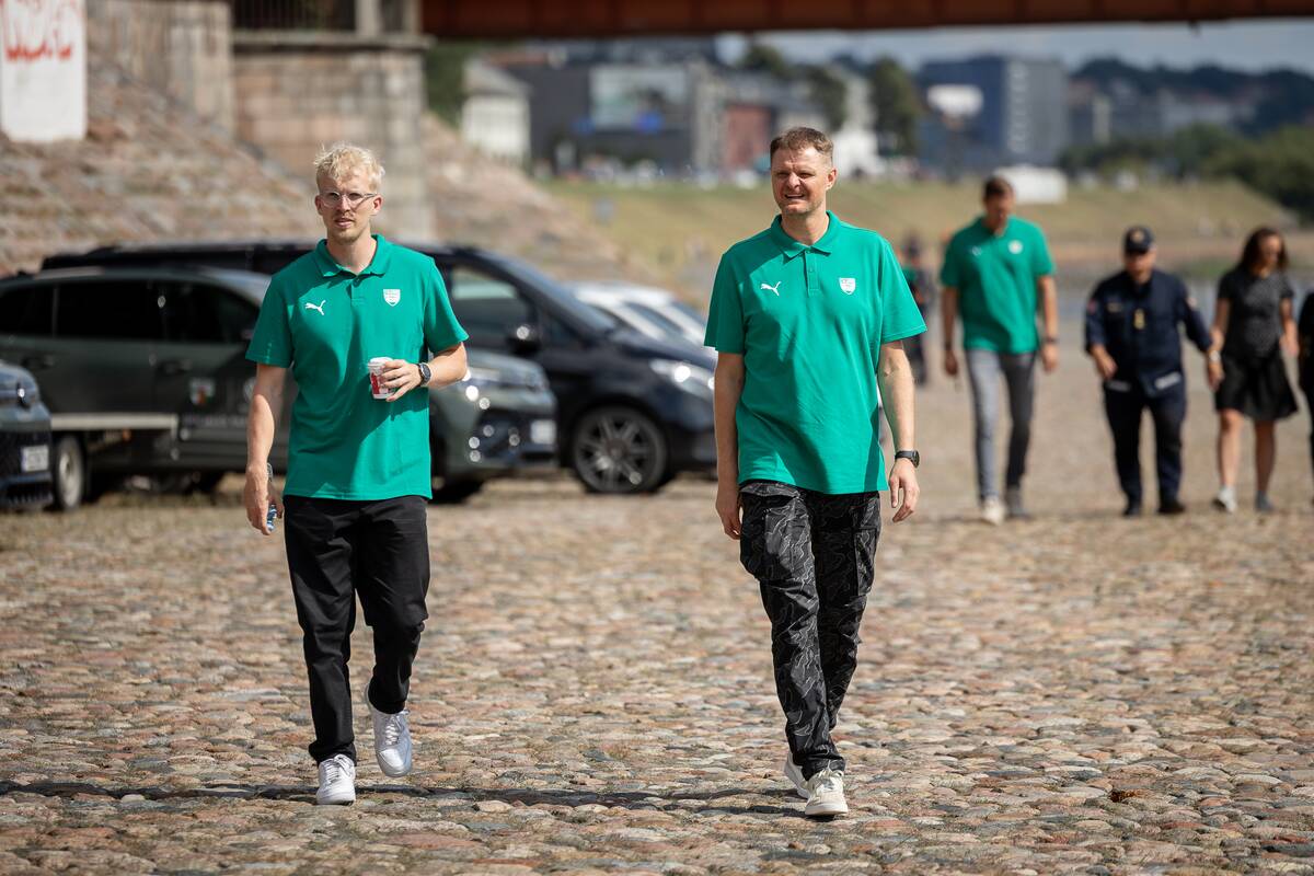 Kauno „Žalgirio“ komandą supažindino su gelbėtojų darbu