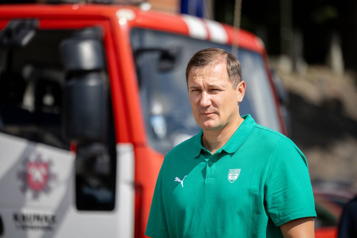 Kauno „Žalgirio“ komandą supažindino su gelbėtojų darbu