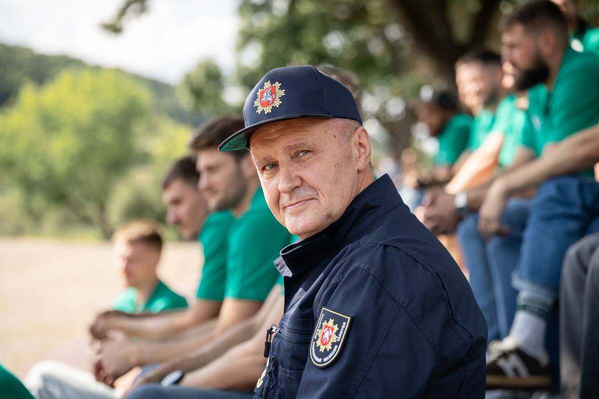 Kauno „Žalgirio“ komandą supažindino su gelbėtojų darbu