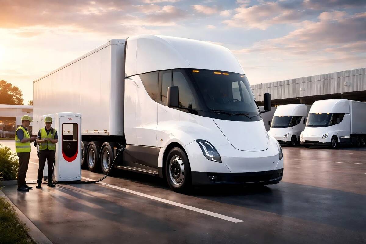 Debiutas: pirmasis „Semi“ pasirodymas Europoje – 2024-aisiais parodoje „IAA Transportation“.