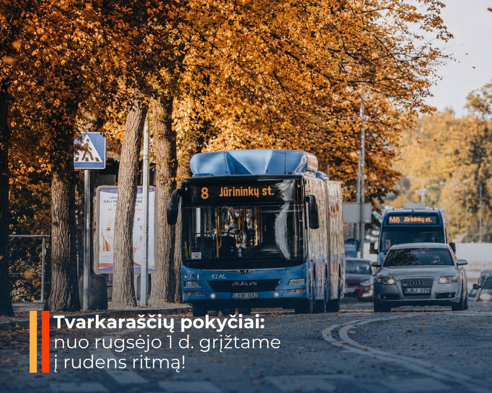 
<span>Nuo rugsėjo 1 d. keičiasi viešojo transporto tvarkaraščiai: prisitaikome prie rudens ritmo!</span>
