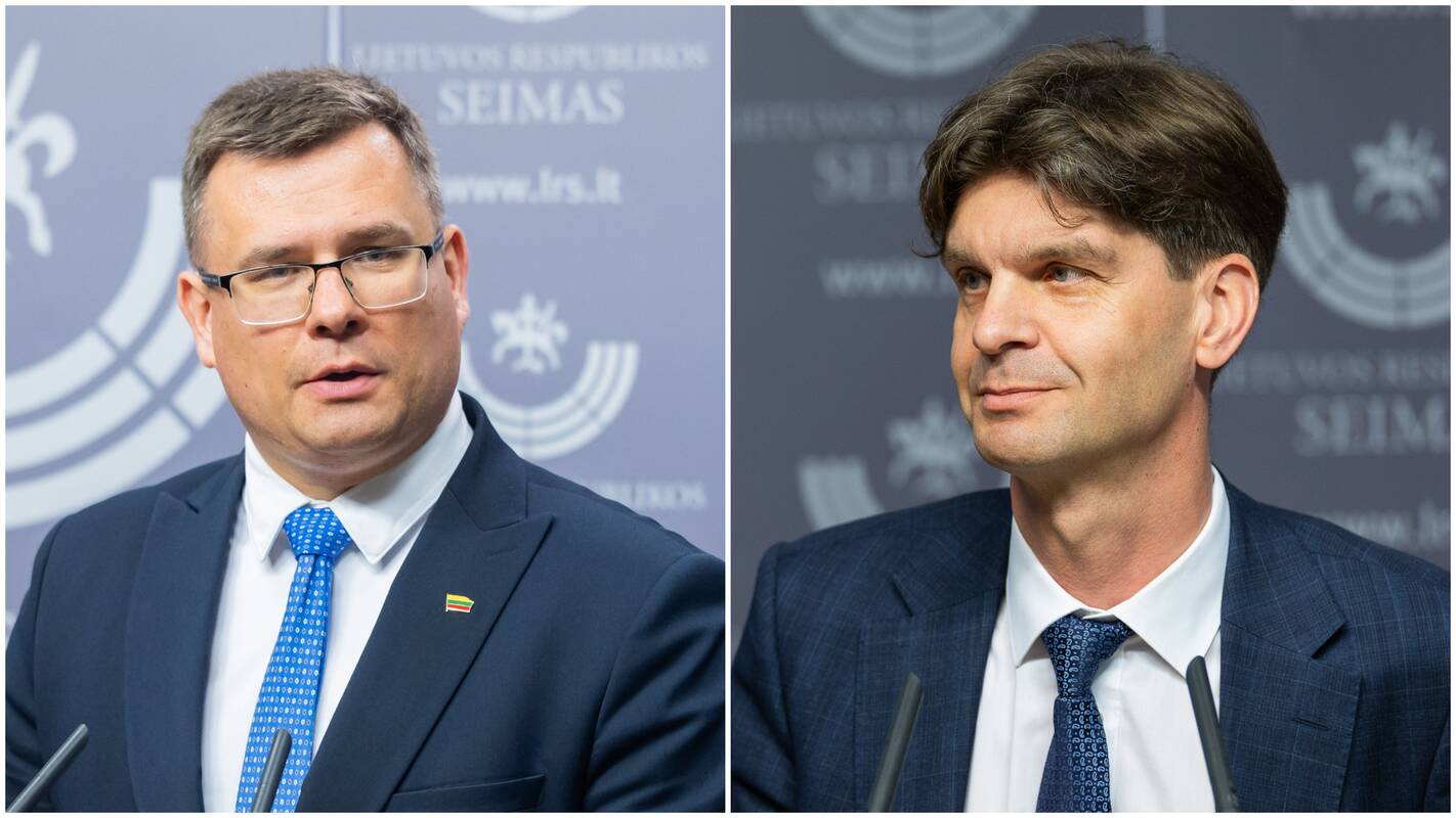 Laurynas Kasčiūnas (kairėje) ir Ignas Vėgėlė
