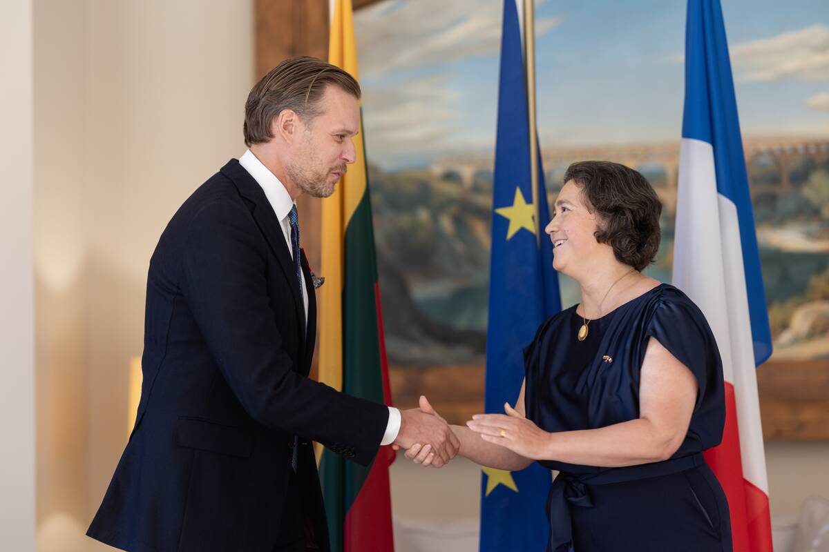  Gabrieliui Landsbergiui įteiktas Garbės legiono ordino riterio ženklas