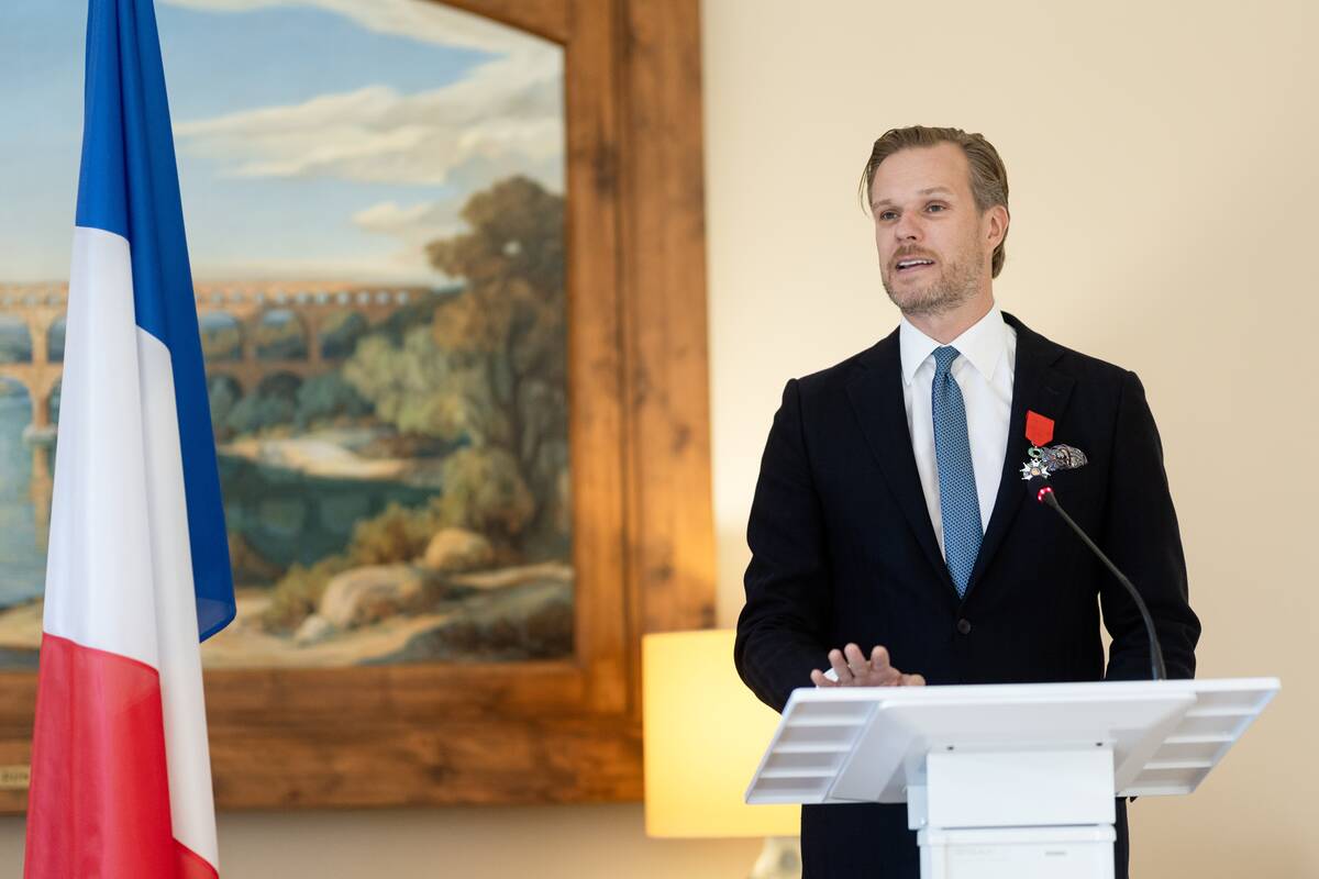  Gabrieliui Landsbergiui įteiktas Garbės legiono ordino riterio ženklas