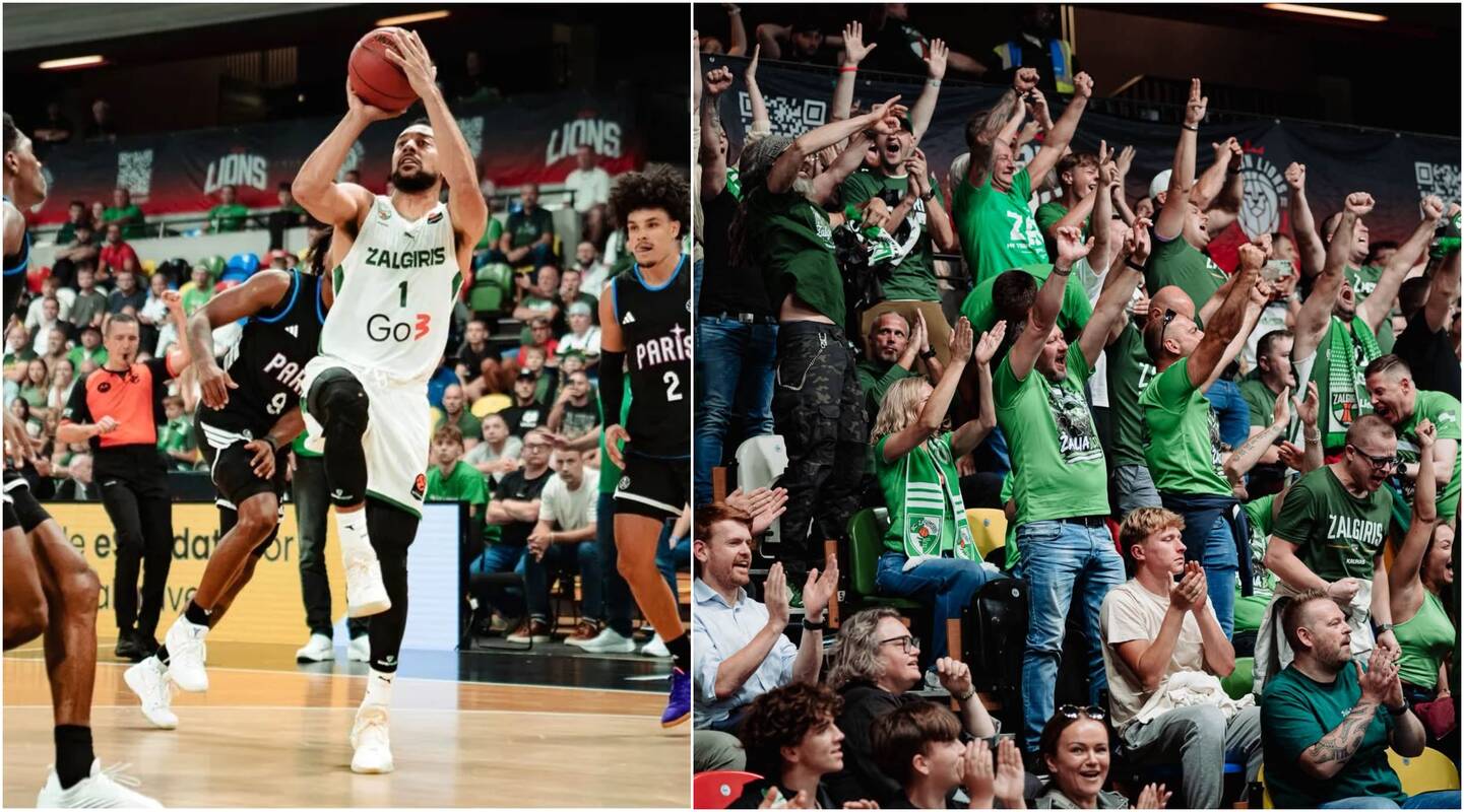 Palaikymas: „Žalgirio“ krepšininkai Londono „Cooper Box“ arenoje jautėsi it namuose.