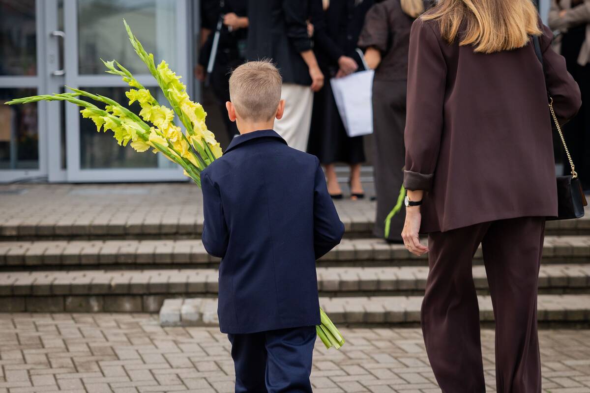 Maišiagalos LDK Algirdo gimnazijos Rugsėjo 1-oji su prezidentu