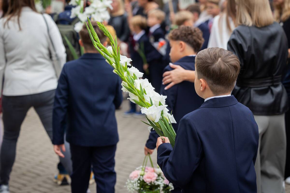 Maišiagalos LDK Algirdo gimnazijos Rugsėjo 1-oji su prezidentu