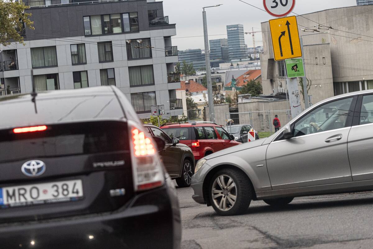 Vilniuje fiksuotos milžiniškos spūstys